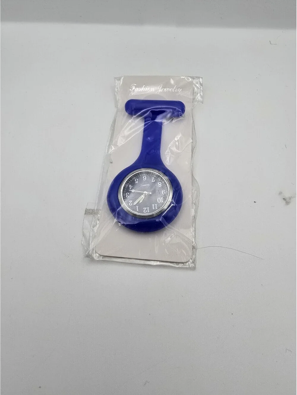 Silicone Nurse Watch Clip On Fob Quartz Medical Nursing Watch Blue New